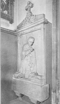 Monument to Abb Voyaux de Franous in Church